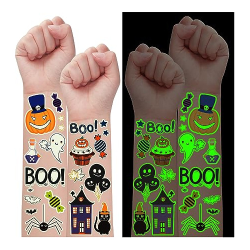 135 Estilos Tatuajes Luminosos De Halloween, Regalos Br...