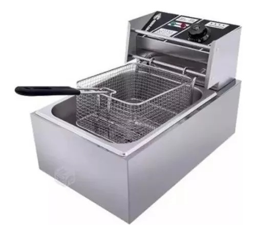 Freidora Industrial Hoffmans Hm-88-1 6l Acero Inox 220v-240v