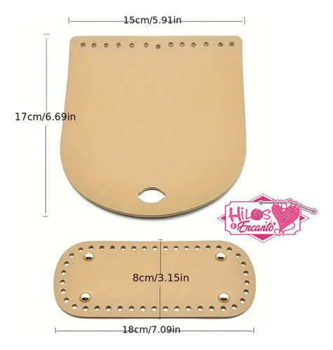 Base Para Bolso Para Tejer Con Solapa Y Correa Tipo Piel Diy