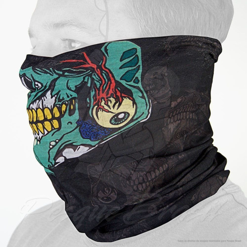 03un.top Skin Albatroz Bandana De Sol Uv Tube Neck Caveira