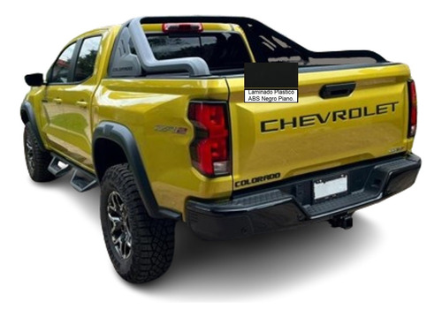 Letras Logotipo Tapa Batea Chevrolet Colorado Lt, Z71,  2023