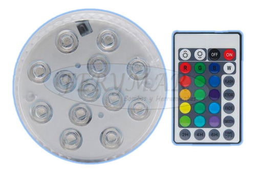Luminaria Luz Pilas Led Flotante Pileta Jacuzzi Rgb Blanca