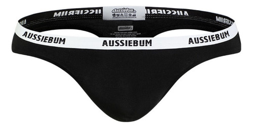 Slip Tanga Aussiebum Essential 4291 Negro