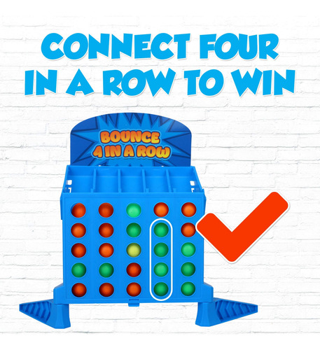 Juego De Mesa Point Games Bounce 4 En Una Fila Con Funda De