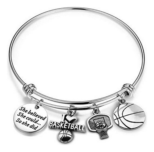 Brazalete - Basketball Bracelet She Believed She Could So Sh