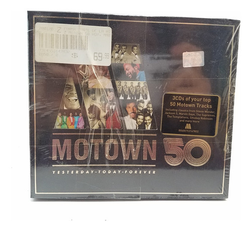 Motown Top 50 - Cd Triple Sellado - M Jackson S Wonder Gaye