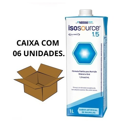 Isosource 1.5 - (kit 06 Unid) Nestle Suplementos ( Baunilha)