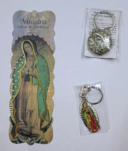 Llaveros Virgen De Guadalupe + 10 Separadores
