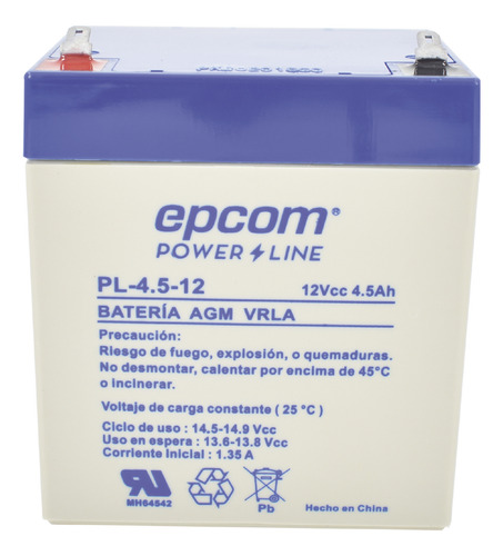 Epcom Powerline Pl-4.5-12 Batería De Respaldo Coltienda