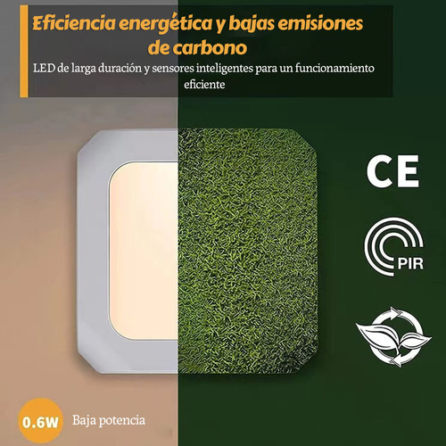 2 Pack Luz Nocturna Enchufable Con Sensor De Luz Para Hogar