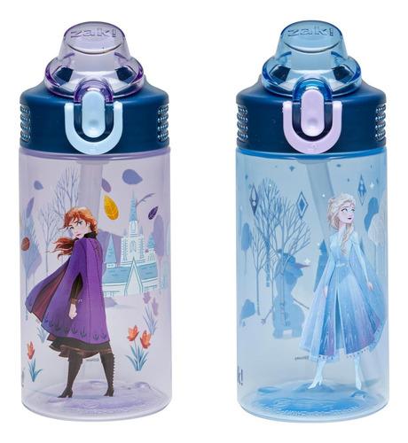Botellas De Agua Zak Disney Frozen 16oz Set De 2