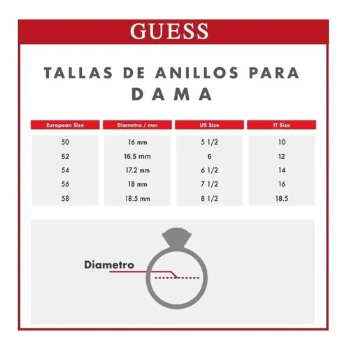 Anillo Guess Eternal Circles Mas Estuche De Regalo