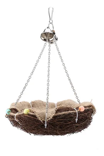 Columpio Nido De Pájaro KESSER – Diámetro 100 Cm, Carga 300 Kg, Con Cojín Y Asas Ajustables, Resistente A Rayos UV, Ideal Para Jardín O Interior
