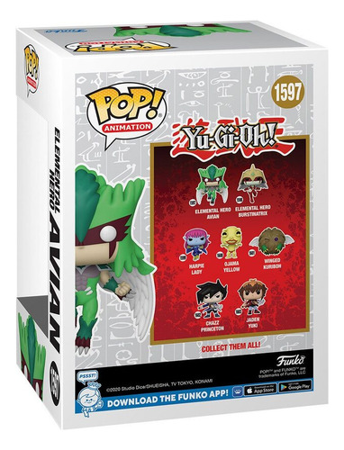 Funko Pop! Yu Gi Oh - Heroe Elemental Avian 1597