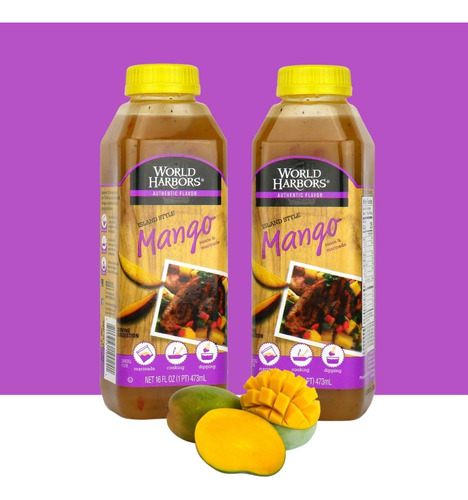 Salsa Y Adobo De Mango Isleño Baja En Calorías 355 Ml