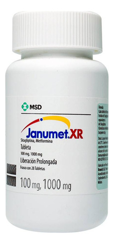 Janumet Xr Tableta 100 Mg/1000 Mg, 28 Tabletas