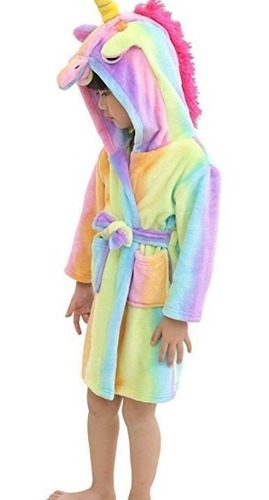 Bata Pijama Unicornio Kigurumi Baño Infantil Niña