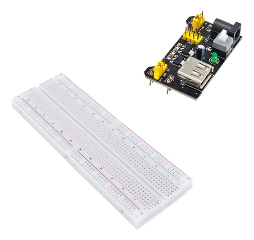 Protoboard Proto 830 Puntos + Fuente Alimentación Para Proto