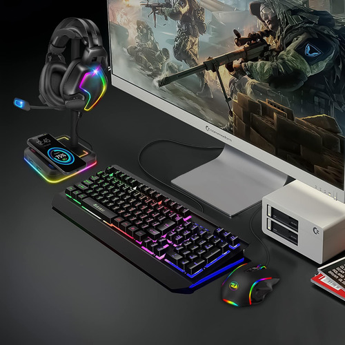 Soporte De Auriculares Con Soporte De Auriculares De Juego D