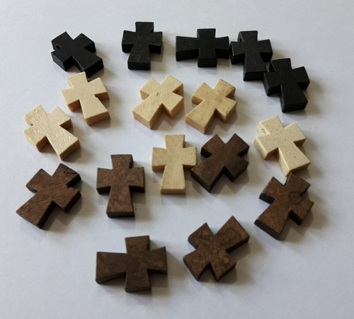 10 Cruces Madera Colon Lisas Para Denarios Rosarios Cr4