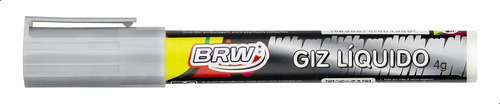 Giz Líquido Brw 6mm Prata