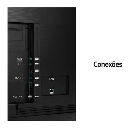 Imagem 5 de 9 de Samsung Smart Tv 4k 43 Crystal 4k, Controle Único -43au7700