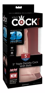 Dildo Realista King Cock 3d 5 PuLG. Con Testiculos