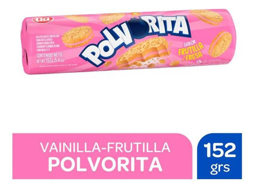 Galletitas Polvorita Rell. Frutilla 152 Gr. Pack. 20 Unid.