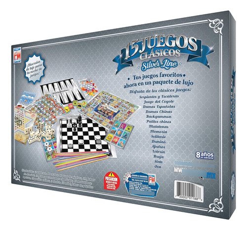 Juego De Mesa Silver 15 Juegos