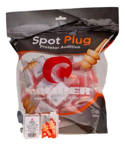 50un Protetor Auricular Ouvido 17 Db Plug Silicone Camper