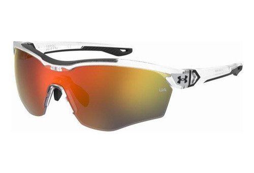 Lentes Under Armour Ua Yard Pro/f 2m4 Crystal Solar Lente Bicolor Naranja/verde Varilla Mate Crystal Armazón Mate Crystal