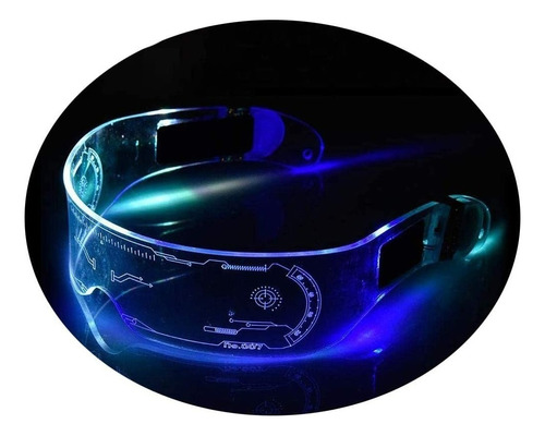 Lentes Neon Led Fiesta Glow 7 Colores Luminosos Luz Gafas