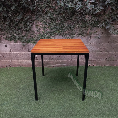 Mesa Para Bar Estilo Industrial Hierro Y Madera