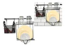 Comprar Secaplatos Escurridor Colgante Y Cubiertero Con Barral 45 Cm