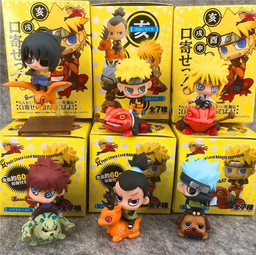Imagen 2 de 7 de Set De 6 Figuras Naruto Petit Animales