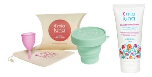 Pack Mialuna: Copa +vaso Esterilizador +lubricante80ml+envío