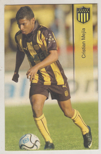 Futbol Peñarol Tarjeta Colombiano Cristian Mejia 2010 Unica