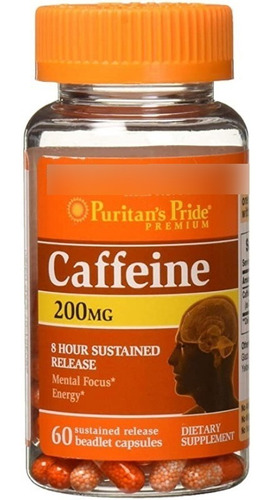 Cafeína 200 Mg 60 Cápsulas - Unidad a $833