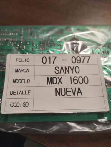 Placa Main Sanyo Mdx1600