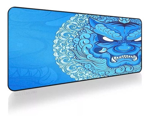 Mousepad Gamer Xxl Diseño Dragón Chino Azul
