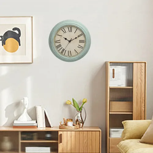 Reloj De Pared Vintage, Grandes Números Romanos,