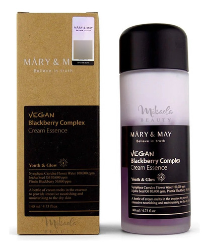 Mary&may Vegan Blackberry Complex Cream Essence 140ml K-bty