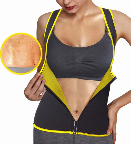 Mujeres Cintura Entrenador Caliente Neopreno Polera Sauna Tr