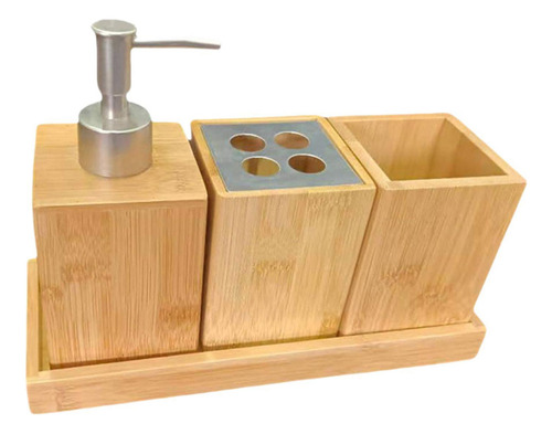 Juego De 4 Accesorios De Baño, Dispensador De Loción,