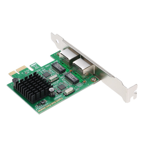 Placa De Servidor De Rede 2 Portas Gigabit 1000m Pci-e