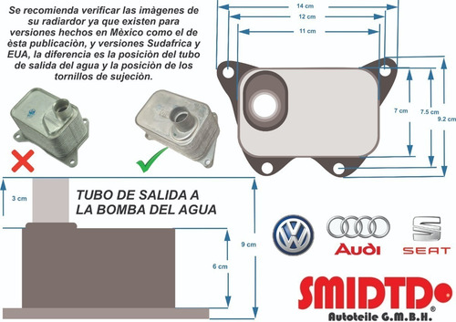 Bomba Agua Completa Brida Bulbo Y Cople Audi A3 Quattro 2.0