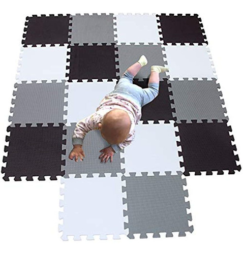 Mqiaoham Alfombrilla De Espuma Eva Multicolor Para Niños Par