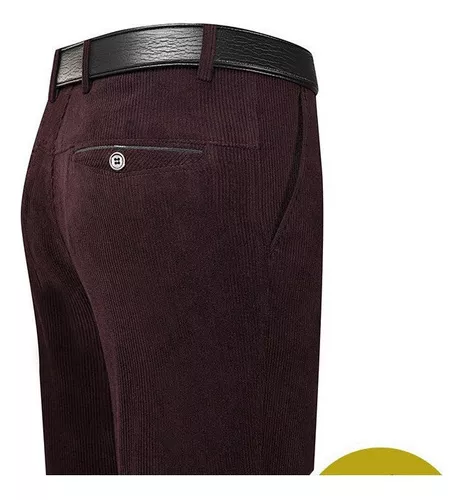 Pantalones vaqueros de cuero negro y rojo para hombre sexy