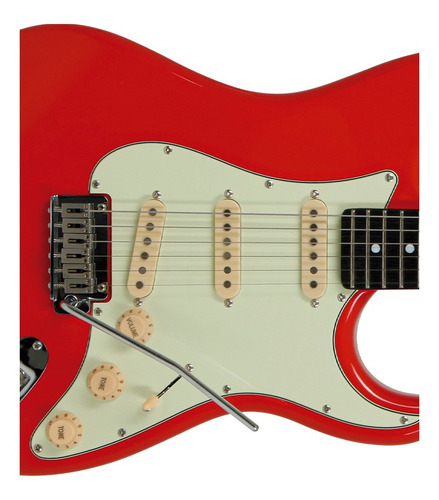 Guitarra eléctrica Tagima Signature Series EA PRO 3 de caoba fiesta red con diapasón de madera técnica