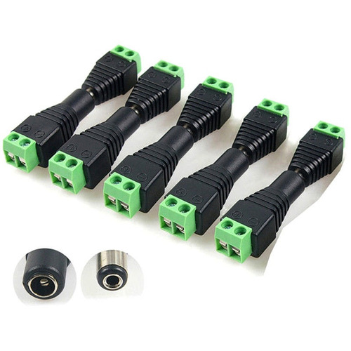 20pcs 12v Macho + Hembra 2.1x5.5mm Dc Power Jack Plug Adapta